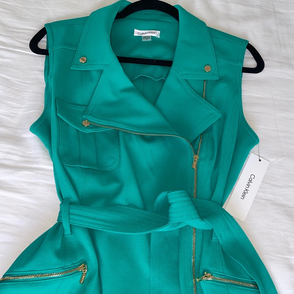 Calvin Klein Turquoise Dress – Size 12 US – New with Tags